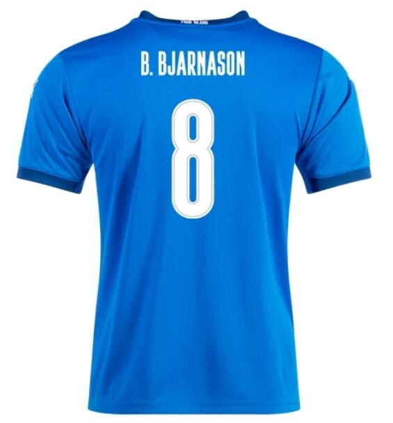 BJARNASON ISLANDA ICELAND Ísland  MAGLIETTA JERSEY SHIRT EURO 2016 PATCH B