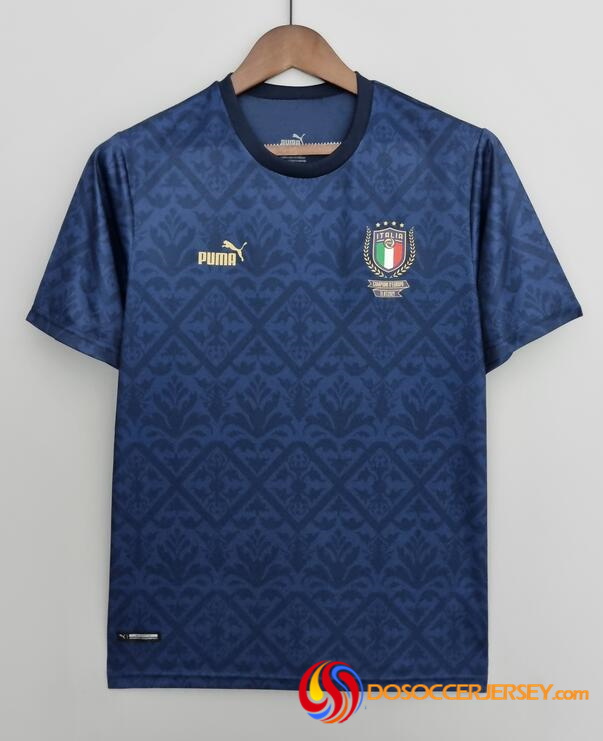 Italy 2022/23 Special Navy European Championship Shirt Soccer Jersey