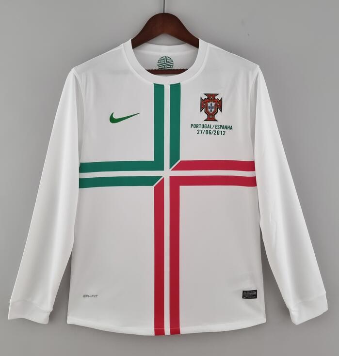 Portugal 2012 Away Retro Long Sleeved Shirt Soccer Jersey
